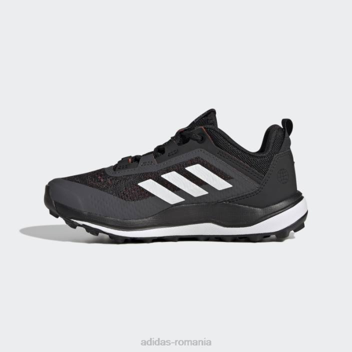Adidas pantofi negri terrex agravic flow trail running copii negru/alb/rosu 2JBN17770