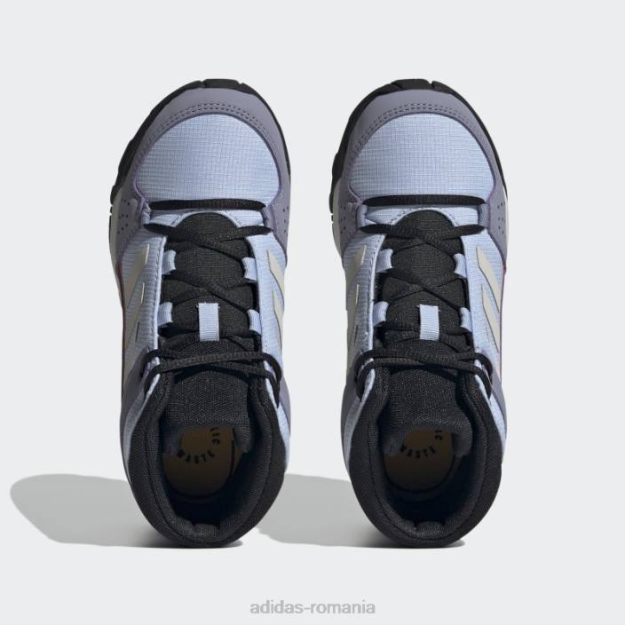Adidas pantofi terrex hyperhiker mid hiking albastru zori copii albastru zori/gri/auriu 2JBN11102