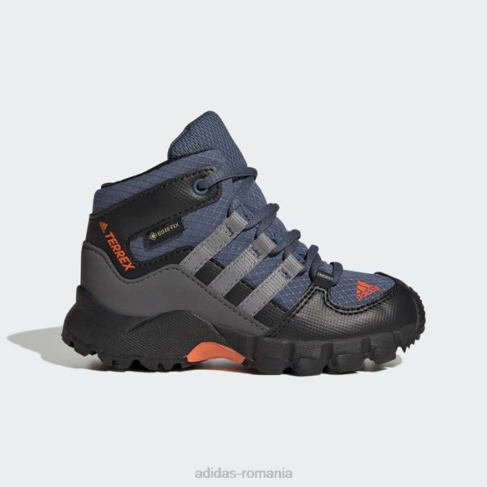 Adidas pantofi terrex mid gtx otel copii otel/gri/portocaliu 2JBN17948