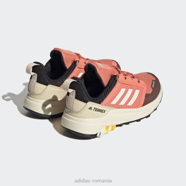 Adidas terrex trailmaker rain.rdy pantofi de drumeție coral copii coral/alb/auriu 2JBN17839