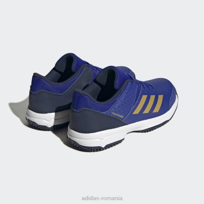 Adidas pantofi de curte stabil albastru adidas copii albastru/auriu mat/albastru marin 2JBN17880