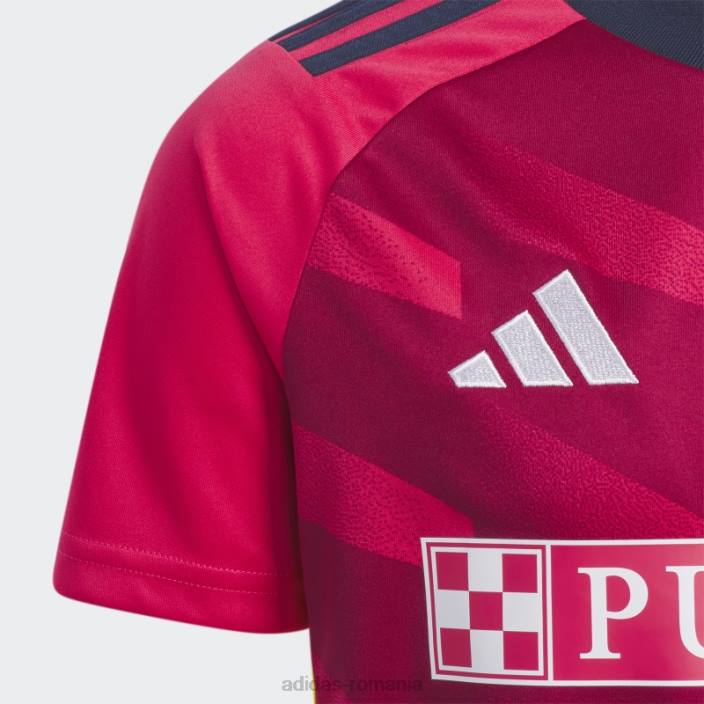 Adidas Sf. tricou home louis city sc 23/24 roz copii roz/indigo noapte 2JBN25082
