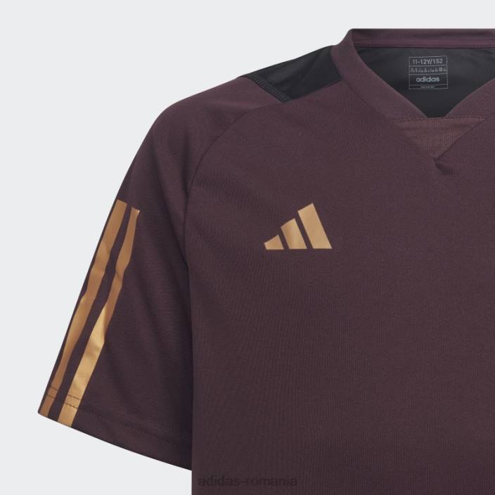 Adidas tricou de antrenament maroon germany tiro 23 copii maro 2JBN25036