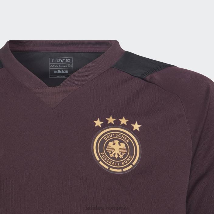 Adidas tricou de antrenament maroon germany tiro 23 copii maro 2JBN25036
