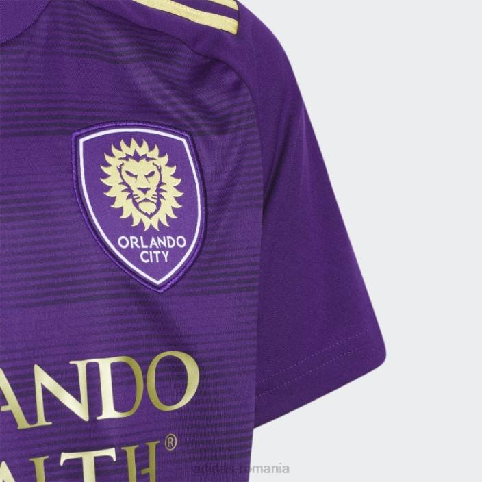Adidas tricou home orlando city 23/24 violet bogat copii purpuriu bogat 2JBN25081