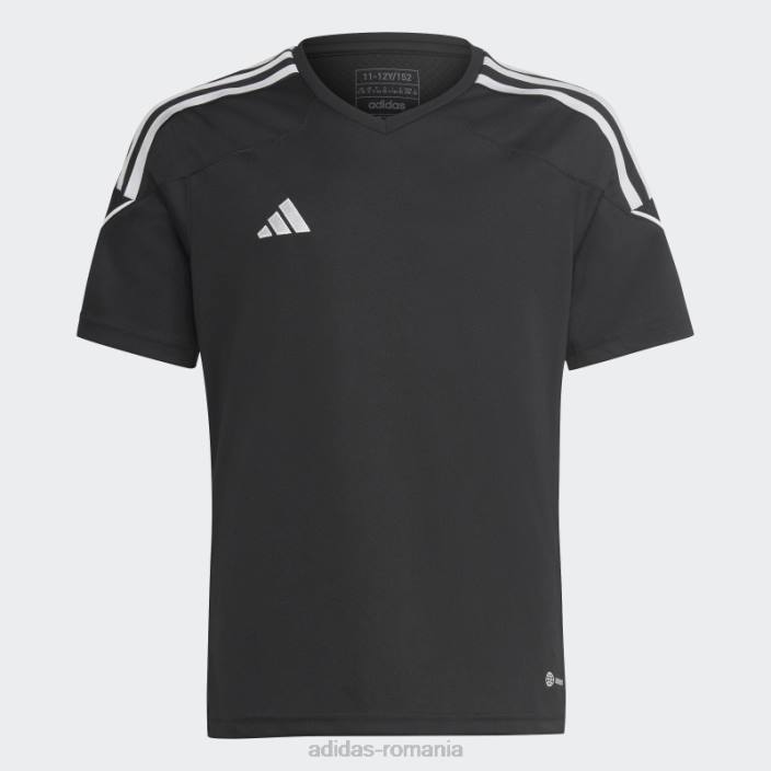 Adidas tricou negru de liga tiro 23 adidas copii alb negru 2JBN25047