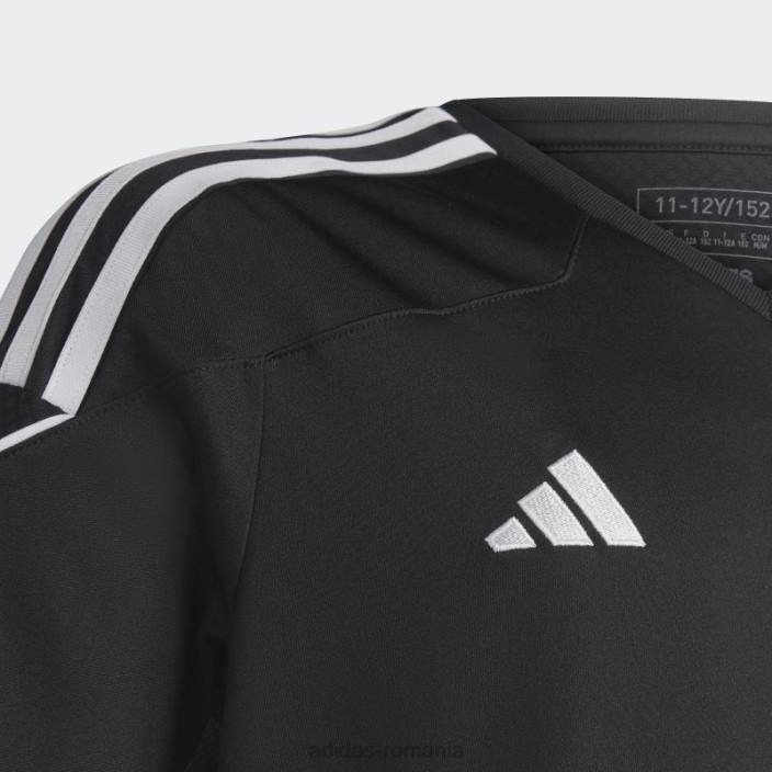 Adidas tricou negru de liga tiro 23 adidas copii alb negru 2JBN25047