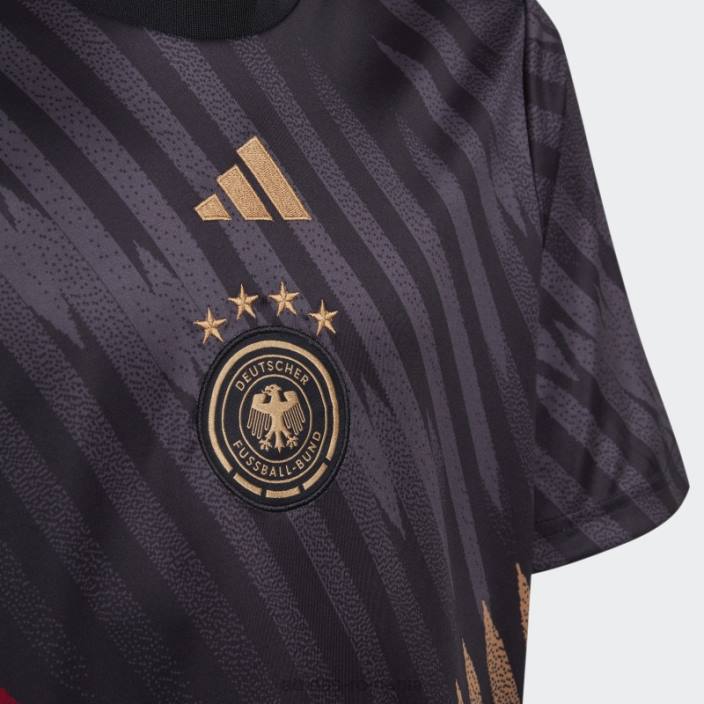 Adidas tricou negru germania 22 pre-meci adidas copii negru/gri/roșu victorie/st tan 2JBN24957