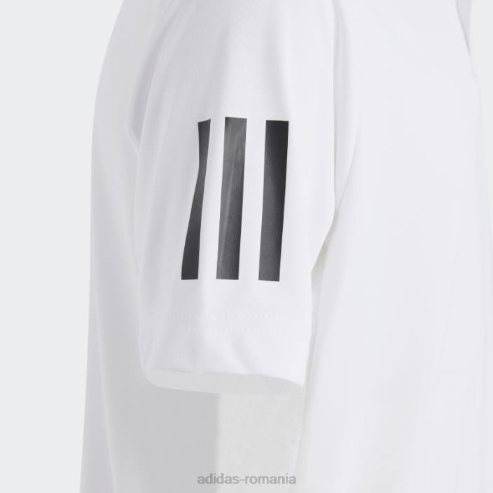 Adidas tricou polo alb club tenis 3 dungi copii alb 2JBN25013
