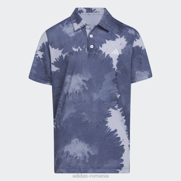 Adidas tricou polo cu plasă cu flori bleumarin copii marina 2JBN25012