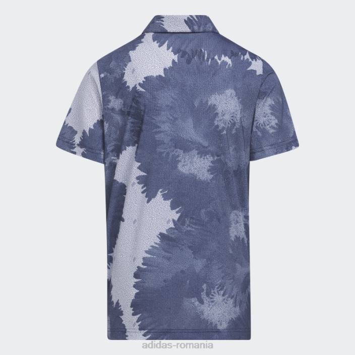 Adidas tricou polo cu plasă cu flori bleumarin copii marina 2JBN25012
