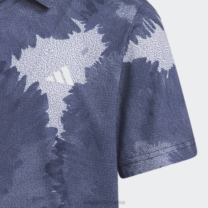 Adidas tricou polo cu plasă cu flori bleumarin copii marina 2JBN25012