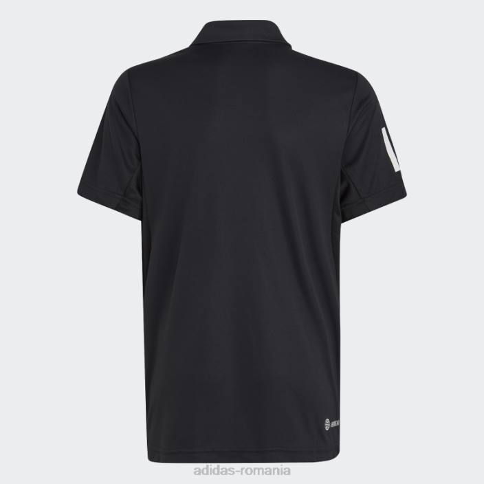 Adidas tricou polo negru club tenis 3 dungi adidas copii negru 2JBN25089