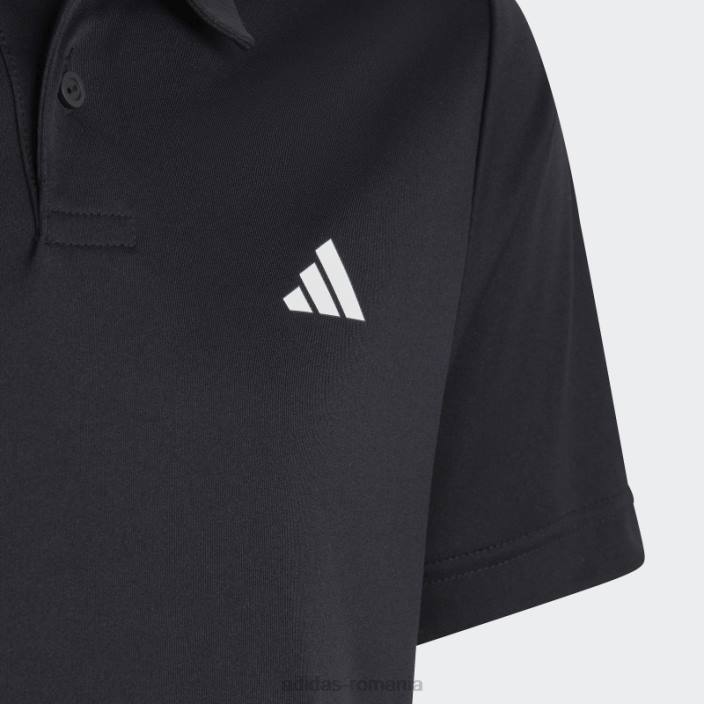 Adidas tricou polo negru club tenis 3 dungi adidas copii negru 2JBN25089