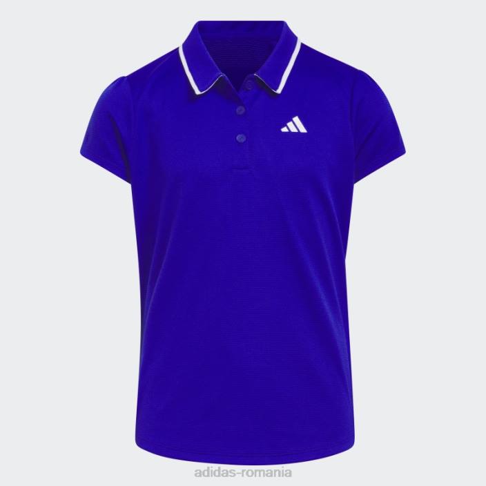 Adidas tricou polo texturat albastru fierbinte copii albastru 2JBN25428