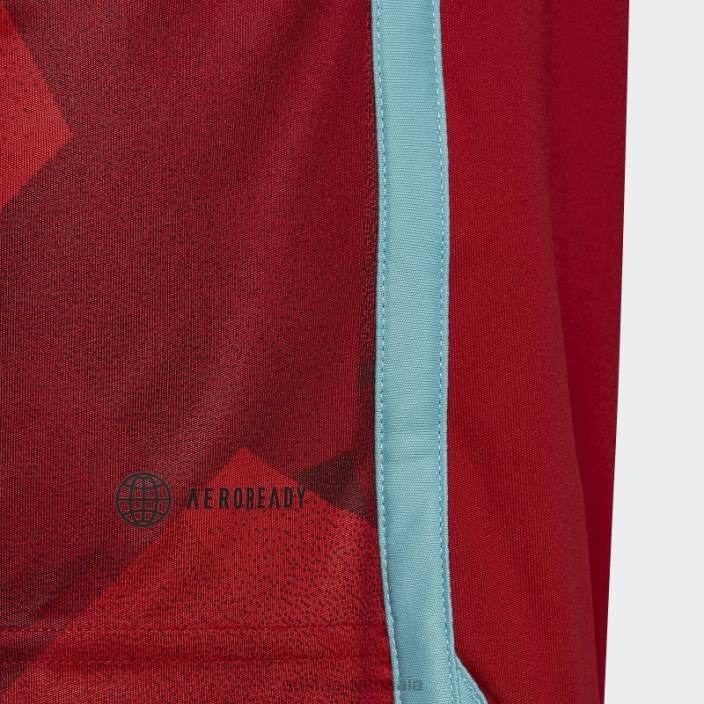 Adidas tricou roșu colombia 22 deplasare adidas copii roșu 2JBN25059