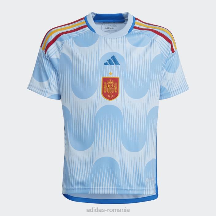 Adidas tricoul spania 22 deplasare albastru strălucitor copii strălucește albastru 2JBN24943