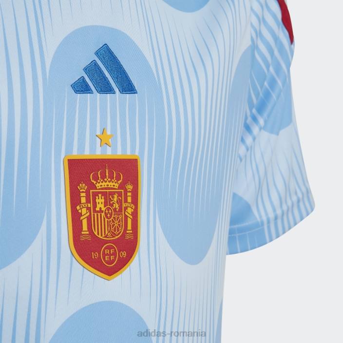 Adidas tricoul spania 22 deplasare albastru strălucitor copii strălucește albastru 2JBN24943