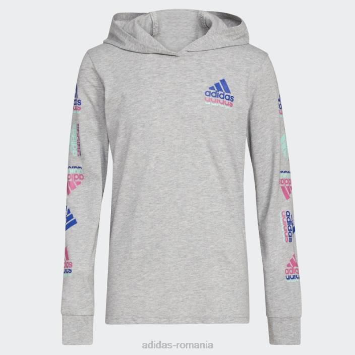 Adidas capota ls gri heathered t htr echo brnd lov copii cenuşiu căpricat 2JBN25085
