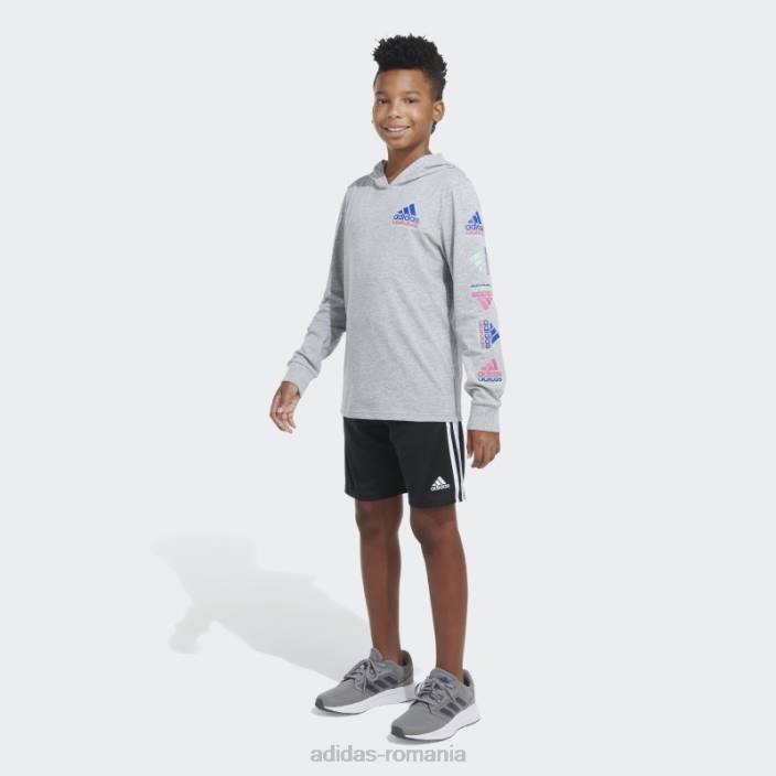 Adidas capota ls gri heathered t htr echo brnd lov copii cenuşiu căpricat 2JBN25085