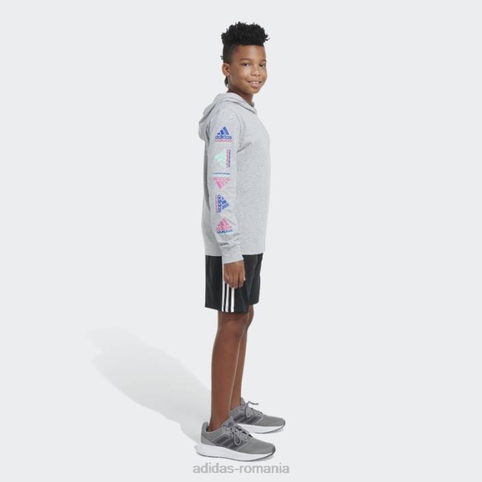 Adidas capota ls gri heathered t htr echo brnd lov copii cenuşiu căpricat 2JBN25085