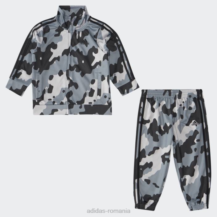 Adidas ib aop tricot trk set23 negru copii negru 2JBN25027