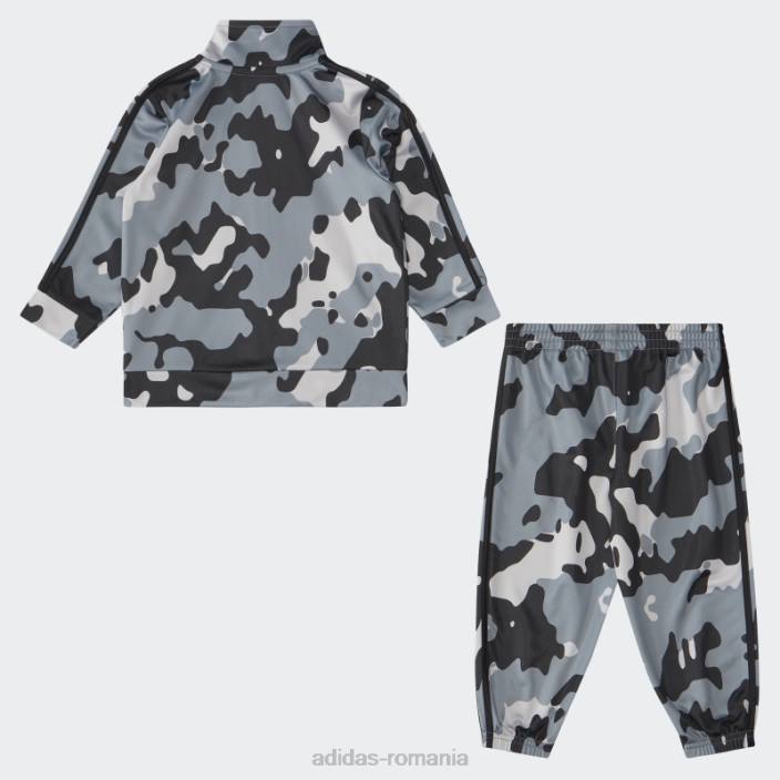 Adidas ib aop tricot trk set23 negru copii negru 2JBN25027