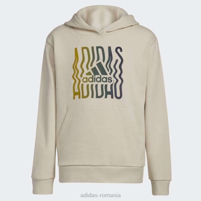 Adidas Pulover grafic din lână pentru joc, din aluminiu copii aluminiu 2JBN25130