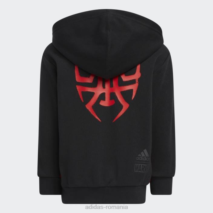 Adidas donovan mitchell x marvel\'s miles morales hanorac negru adidas copii negru 2JBN25134