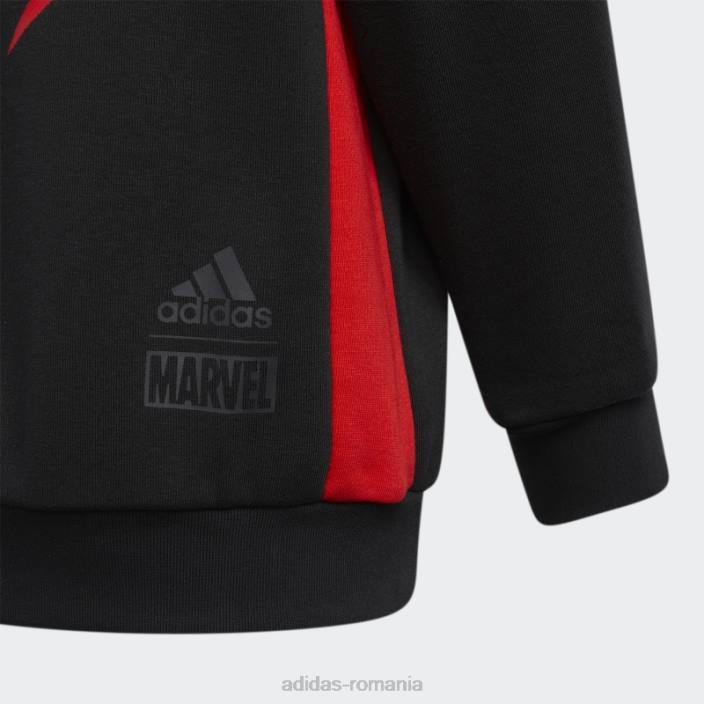 Adidas donovan mitchell x marvel\'s miles morales hanorac negru adidas copii negru 2JBN25134