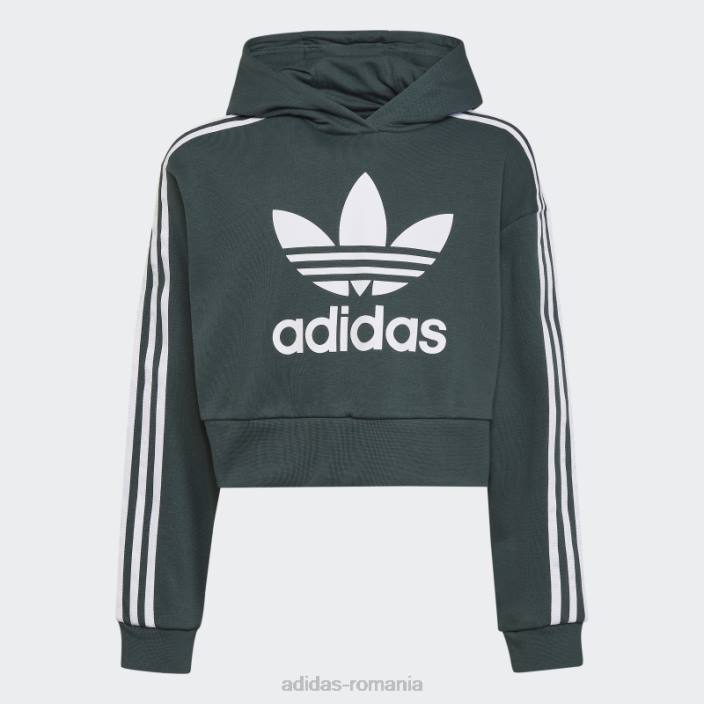 Adidas hanorac cropped adicolor verde mineral adidas copii verde mineral 2JBN25137