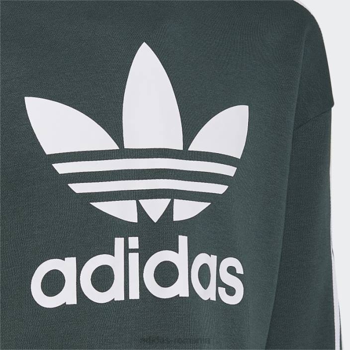 Adidas hanorac cropped adicolor verde mineral adidas copii verde mineral 2JBN25137