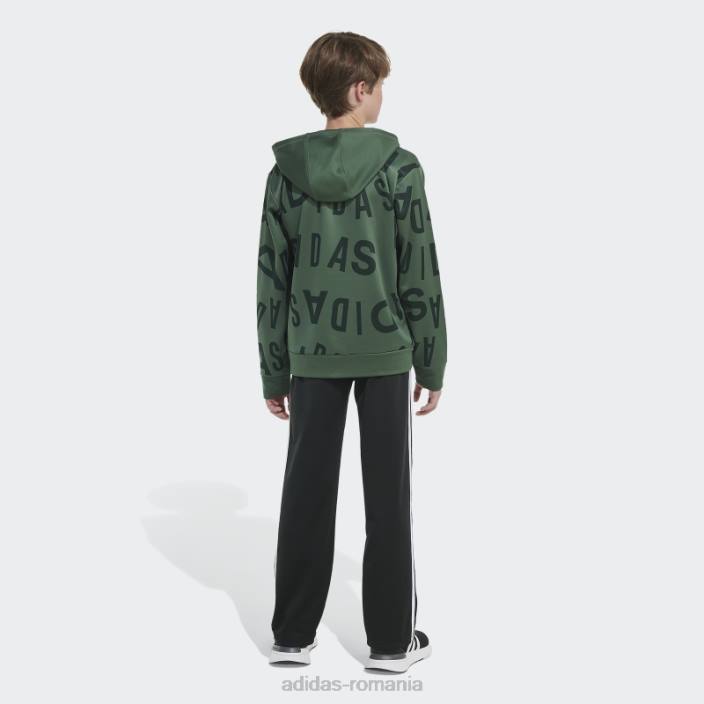 Adidas hanorac cu glugă cu pulover oxide verde copii oxid verde 2JBN25115