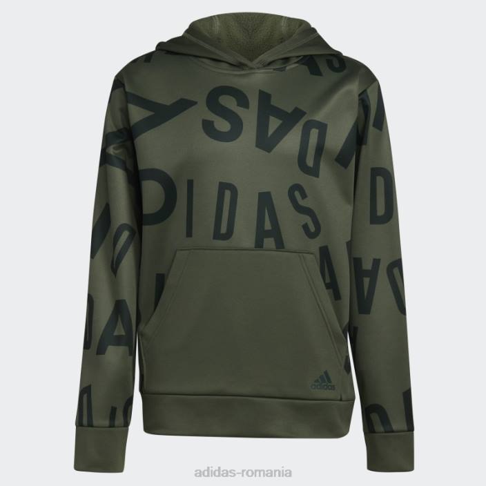 Adidas hanorac cu glugă cu pulover oxide verde copii oxid verde 2JBN25115