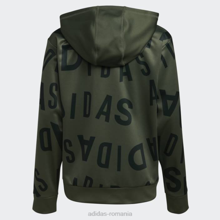 Adidas hanorac cu glugă cu pulover oxide verde copii oxid verde 2JBN25115