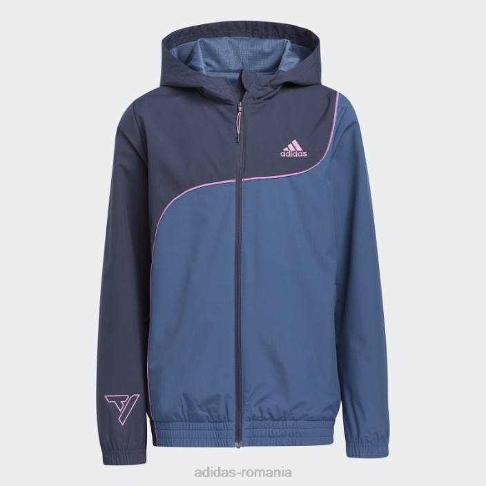 Adidas jachetă pentru copii mari marină Trae young copii marina 2JBN25139