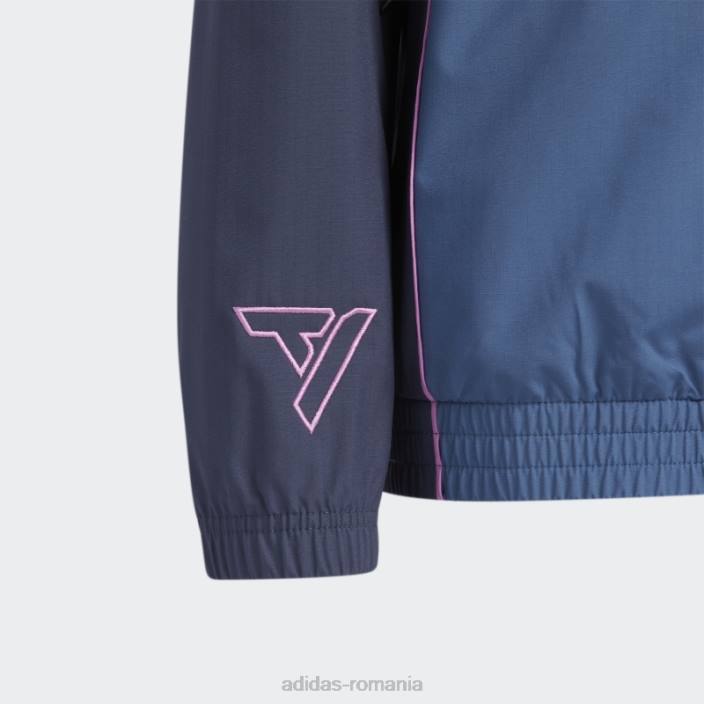 Adidas jachetă pentru copii mari marină Trae young copii marina 2JBN25139