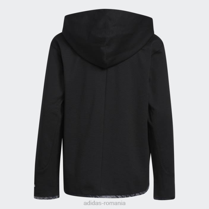 Adidas negru donovan mitchell d.o.n. hanoracul numărul 4 copii negru 2JBN25138
