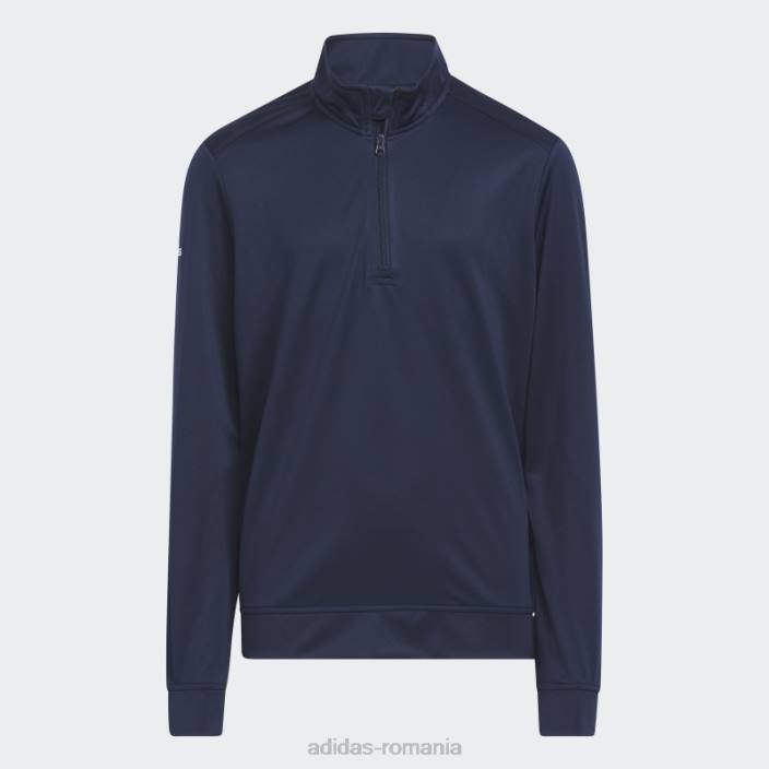 Adidas pulover cu fermoar sferturi navy bleumarin copii marina 2JBN25129