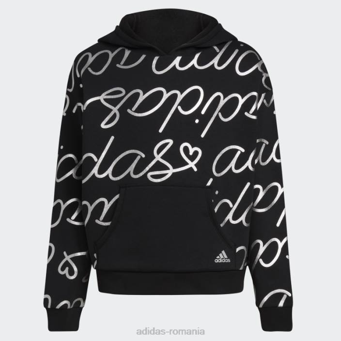 Adidas pulover negru adi script fleece adidas copii negru 2JBN25521
