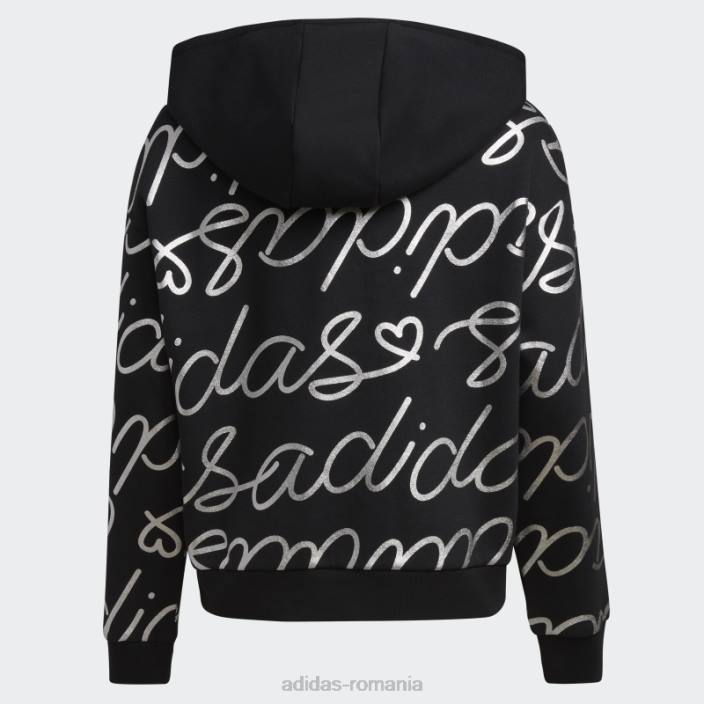 Adidas pulover negru adi script fleece adidas copii negru 2JBN25521