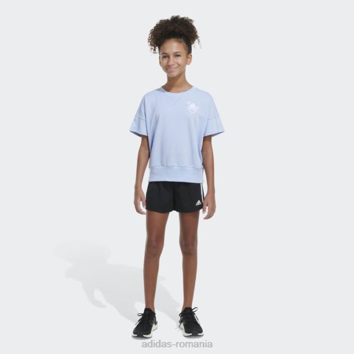 Adidas ss french terry top albastru zori copii zori albastre 2JBN25519