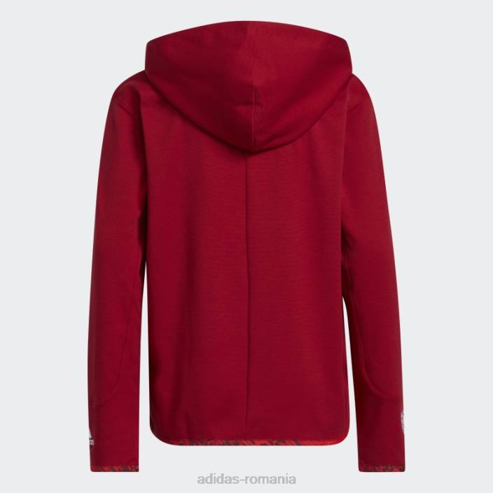Adidas victory red donovan mitchell d.o.n. hanoracul adidas nr. 4 copii roșu victorie 2JBN25131