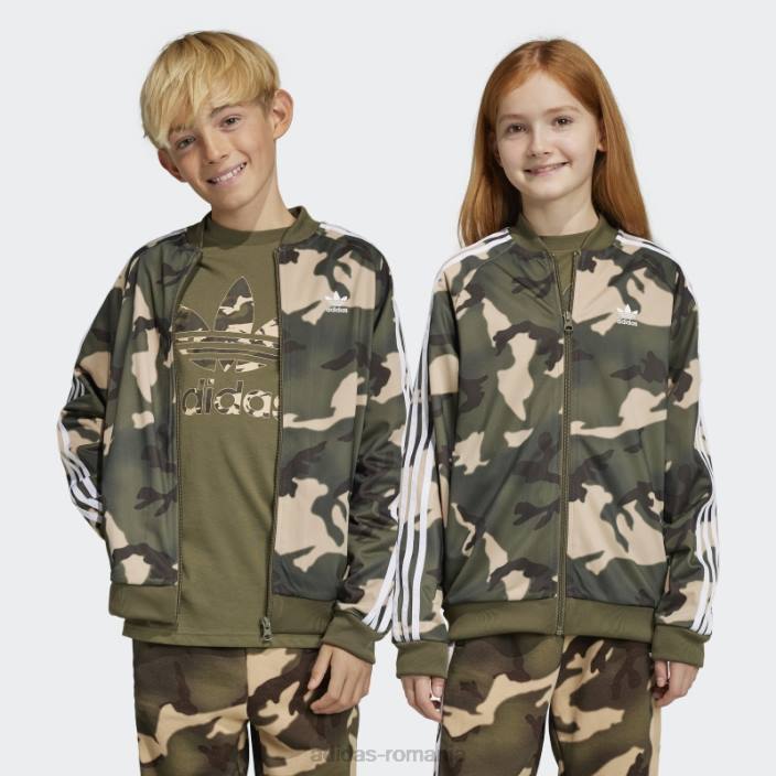 Adidas geacă de sport bej camo sst copii bej/multicolor 2JBN24983