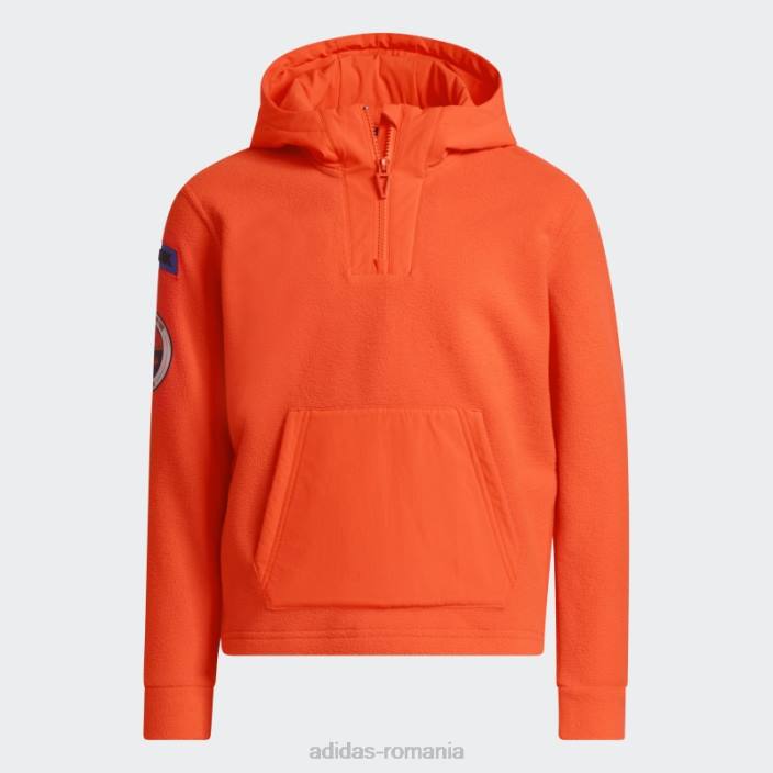 Adidas hanorac din lână polar portocaliu copii portocale 2JBN25316