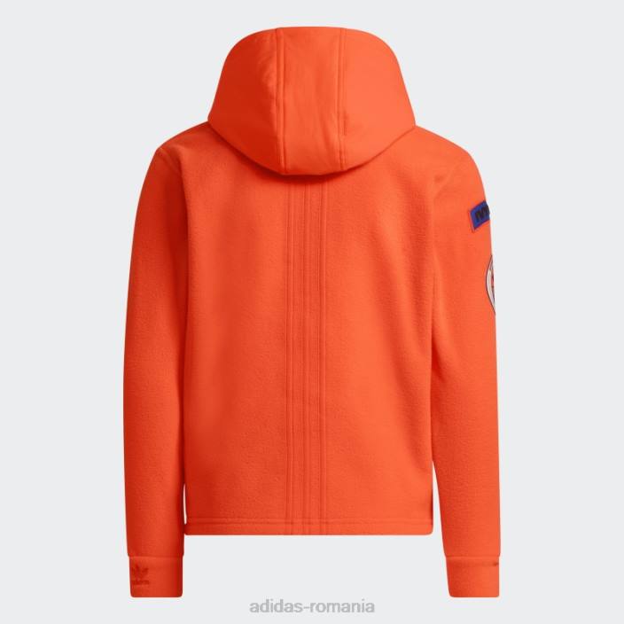 Adidas hanorac din lână polar portocaliu copii portocale 2JBN25316