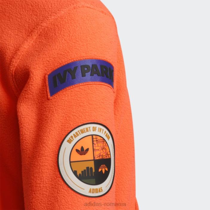 Adidas hanorac din lână polar portocaliu copii portocale 2JBN25316