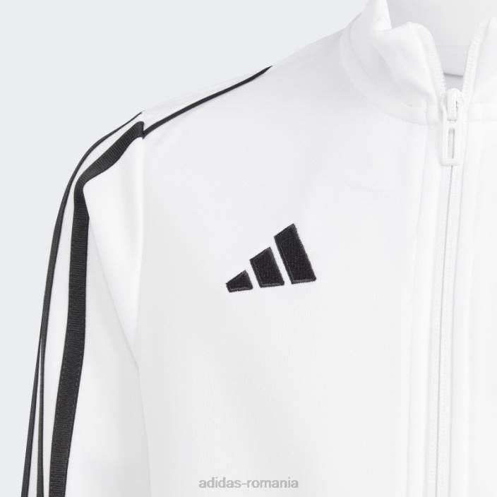 Adidas jachetă albă de antrenament liga tiro 23 copii alb 2JBN25031