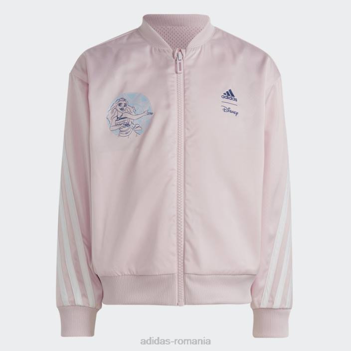 Adidas jachetă de sport disney moana roz copii roz/alb 2JBN25405