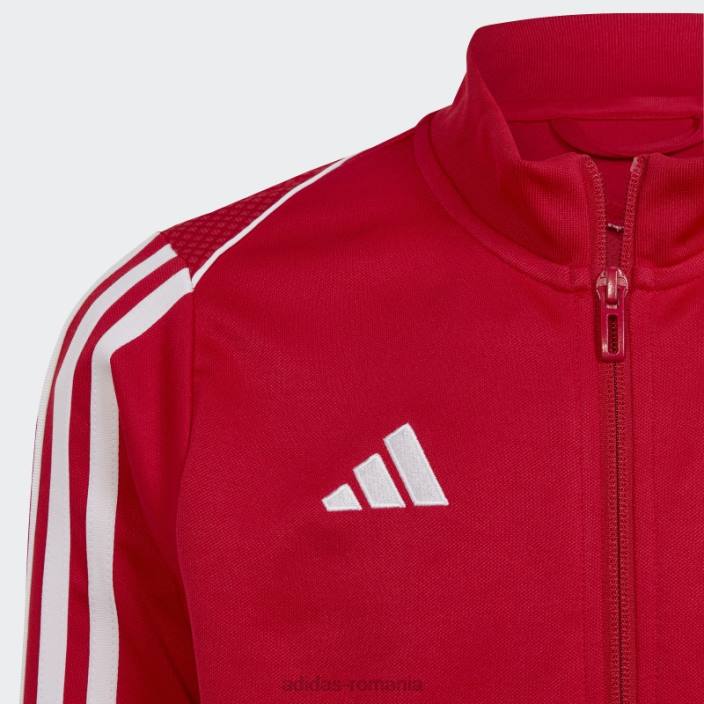 Adidas jachetă roșie de antrenament Tiro 23 League copii roșu 2JBN25043